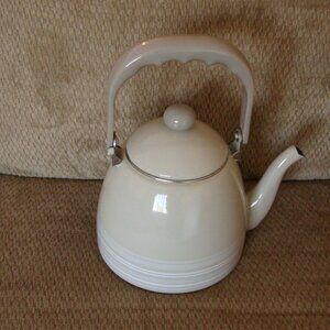 Enamel Teapot Kettle Striped